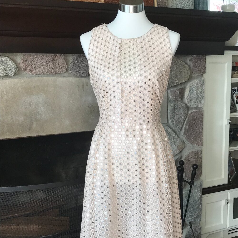 'Nanette Lepore' Ivory Sequin Dress - Size 10